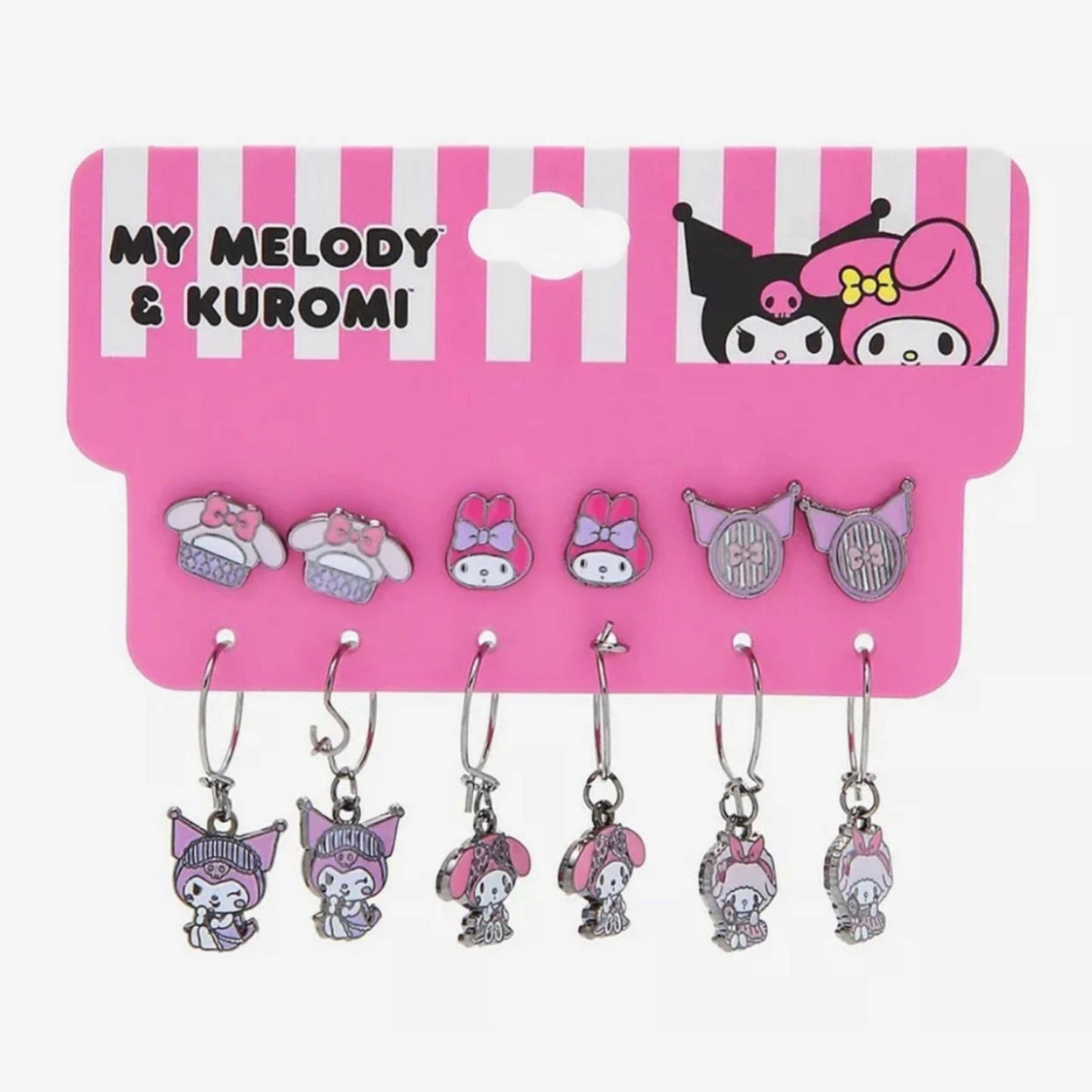 Set De Aretes Kuromi My Melody Sanrio